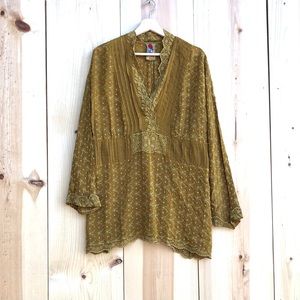 Johnny Was Mustard Tunic